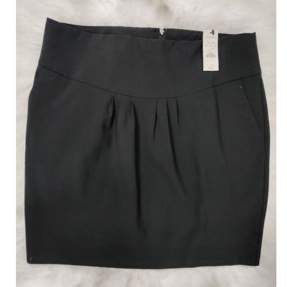 Express Design Studio Black Back Slit Career Mini Skirt Women's Size 10 NWT - Picture 4 of 10